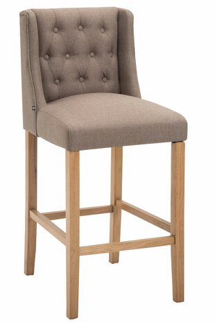 Barkruk Cissindri Stof Antiek-licht, Taupe