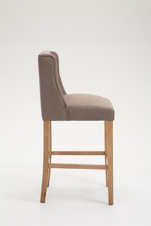 Barkruk Cissindri Stof Antiek-licht, Taupe