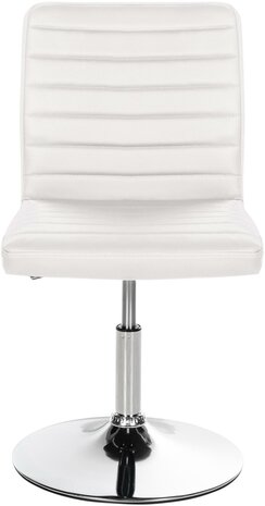 2-delige set eetkamerstoel Alves kunstleer, Wit