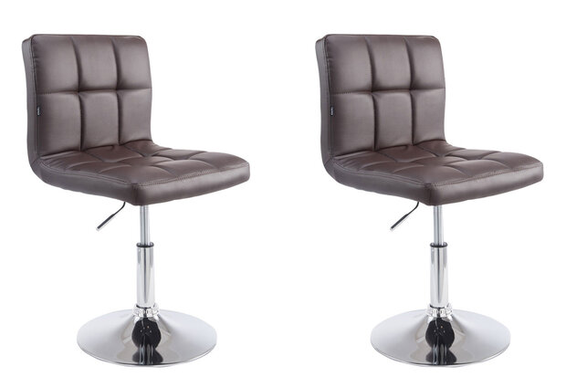 2-delige Lounger Pilmi V2 Kunstleer, Bruin