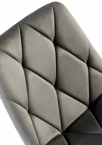 2-delige set eetkamerstoel Cloirtan fluweel, 