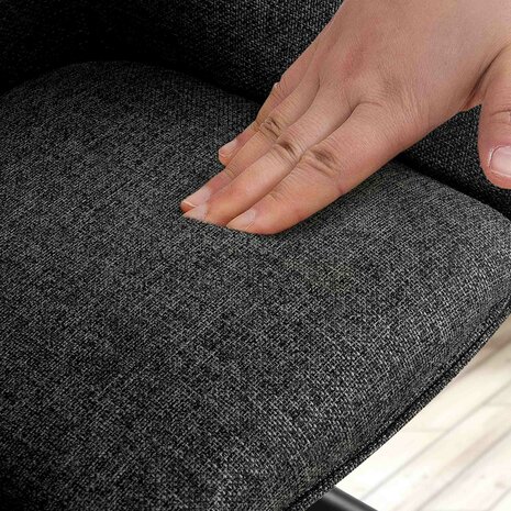 2-delige set stoel Toptin stof, Grijs