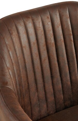 2-delige set eetkamerstoel Wilba Vintage, Bruin