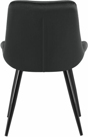 Set van 2 eetkamerstoelen Rissfird, Zwart