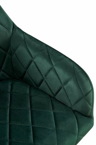 2-delige set eetkamerstoel Menott fluweel G, Groen