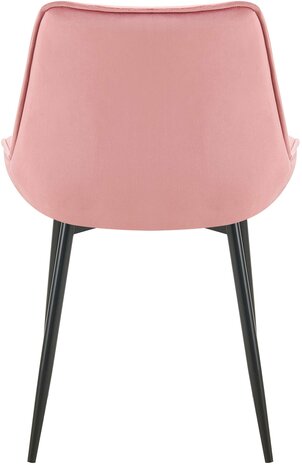 2-delige set eetkamerstoel Wellaca fluweel, 