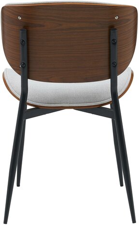 Set van 2 bezoekersstoelen Ined Stof, Creme