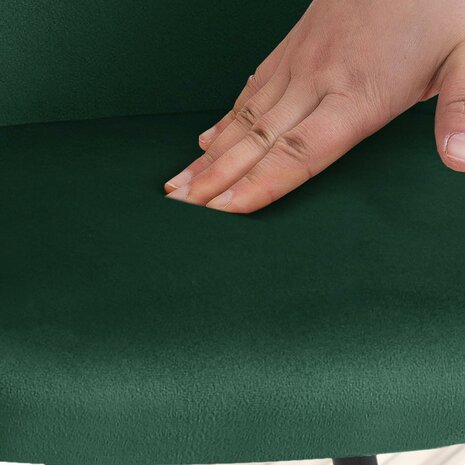 Eetkamerstoel Jeysia Fluweel, Groen