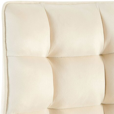 2-delige set stoel Sirindi fluweel, Creme