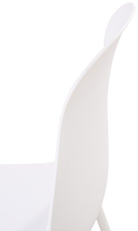 2-delige set stoel Hirdan, Wit