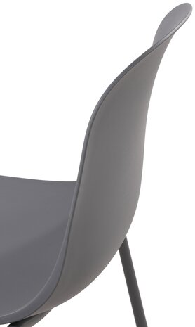 2-delige set stoel Hirdan, Grijs