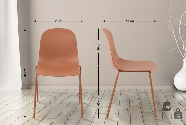 2-delige set stoel Hirdan, 