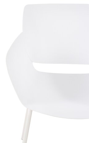 2-delige set stoel Ilpini, Wit