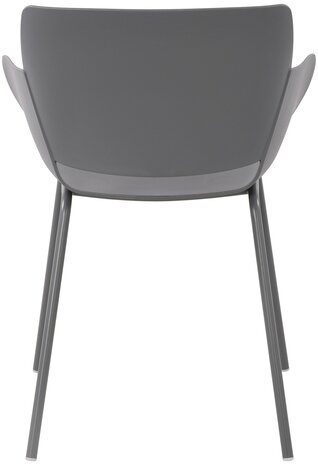 2-delige set stoel Ilpini, Grijs