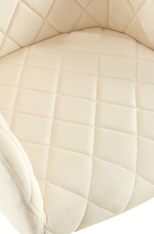 2-delige set eetkamerstoel Menott Fluweel G, Creme