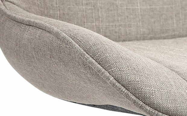 Barkruk Venoro Stof wit, Taupe