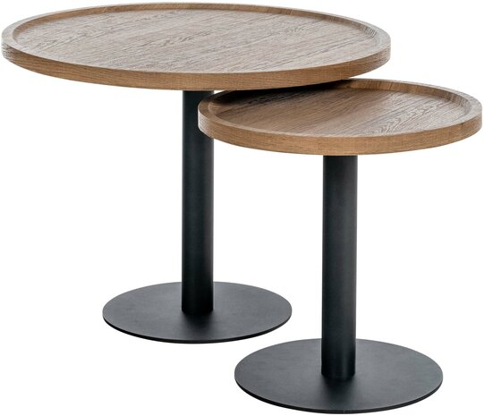 Bijzettafelset Espan, Bruin