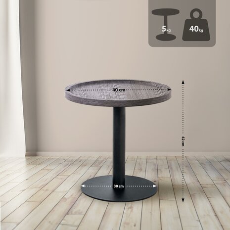 Bijzettafel Espan M, Grijs