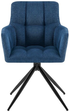 Eetkamerstoel Janoh Stof, Blauw