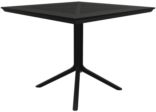 Tafel Lanvel 80x80 cm, Zwart
