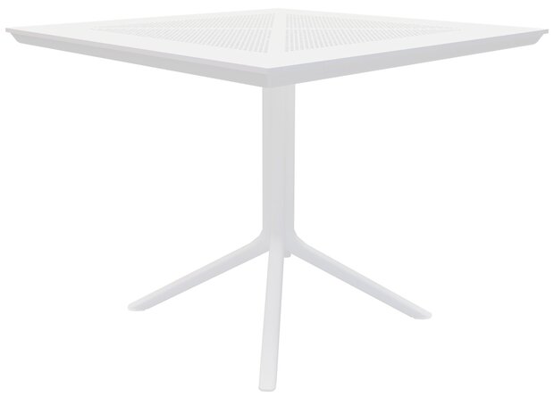 Tafel Lanvel 80x80 cm, Wit