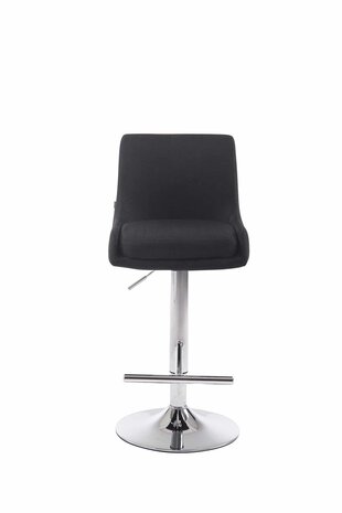 Barstoel Cleb Stof C, Zwart