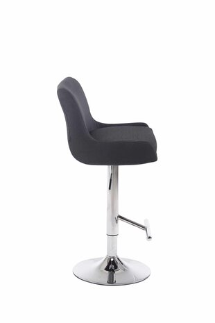 Barstoel Cleb Stof C, Zwart