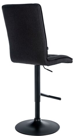 Barkruk Pikeng V2 Stof zwart, Zwart