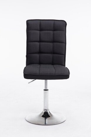 Eetkamerstoel Pikeng V2 Stof, Zwart