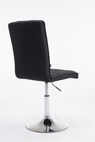 Eetkamerstoel Pikeng V2 Stof, Zwart