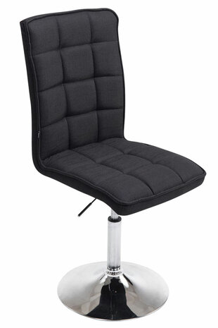 Eetkamerstoel Pikeng V2 Stof, Zwart