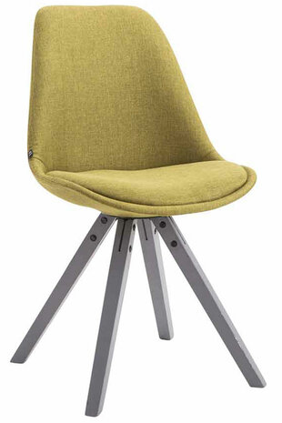 Bezoekersstoel Teulouso Stof Square grijs, Groen