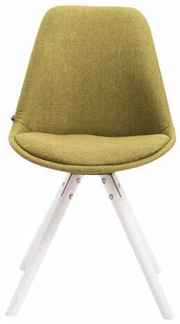 Set van 4 stoelen Teulouso Stof Rond wit, Groen