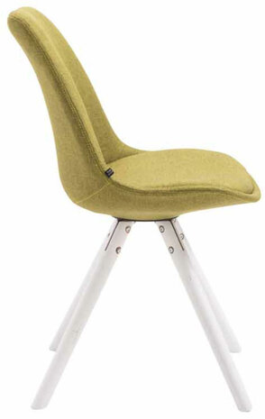 Set van 4 stoelen Teulouso Stof Rond wit, Groen
