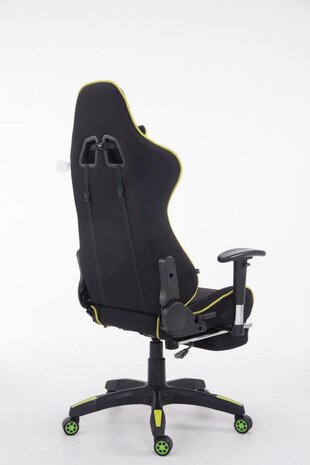 Gaming Stoel Lorenzo Groen Stof met Voetsteun
