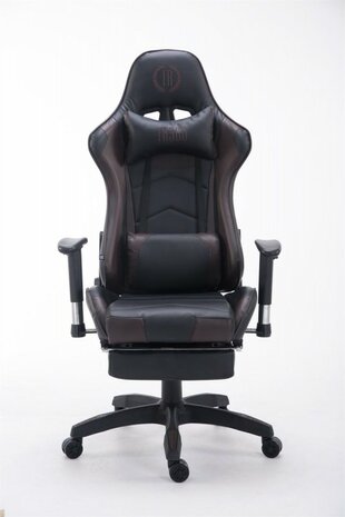 Gaming Stoel Lorenzo Bruin met Voetsteun