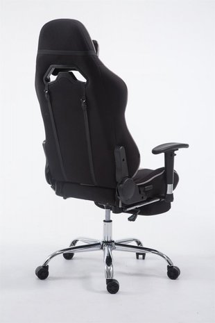 Gaming Stoel Rico Grijs Stof met Voetsteun