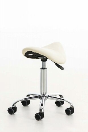 Ergonomische zadelkruk Jacey Creme