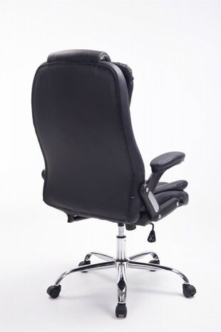 Bureaustoel Avery Zwart-Leer-Comfortabel zitten