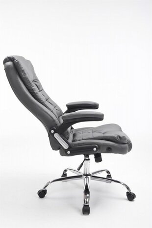 Bureaustoel Avery Grijs-Leer-Comfortabel zitten
