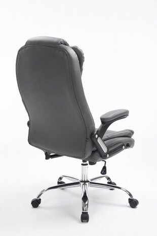 Bureaustoel Avery Grijs-Leer-Comfortabel zitten
