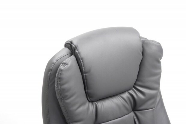 Bureaustoel Avery Grijs-Leer-Comfortabel zitten