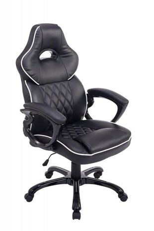 Gaming Stoel Enzo Zwart (brede zitting - zware belasting)