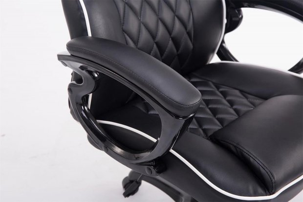 Gaming Stoel Enzo Zwart (brede zitting - zware belasting)