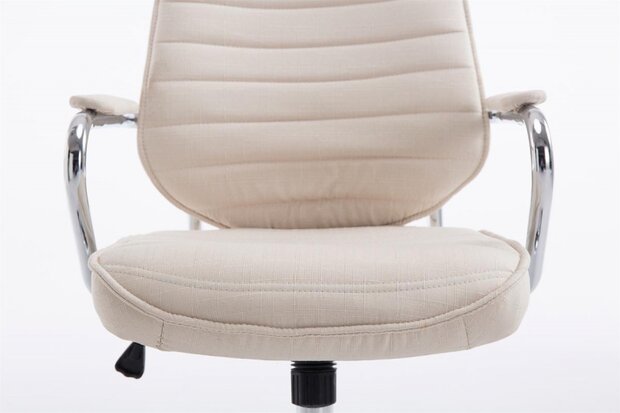 Bureaustoel Romsaya Stof Creme - Comfortabel