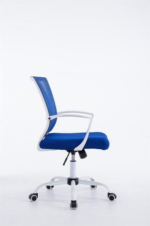 Bureaustoel Claartje Blauw-Netbekleding-Modern-Trendy