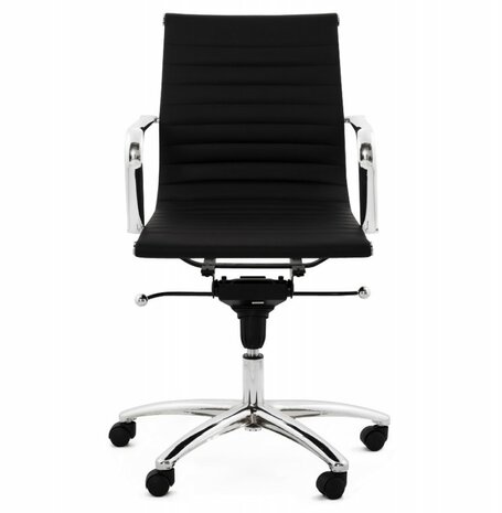 Bureaustoel Dallas Zwart-Design-Leer