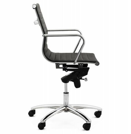Bureaustoel Dallas Zwart-Design-Leer