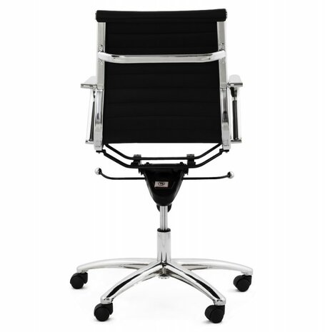 Bureaustoel Dallas Zwart-Design-Leer