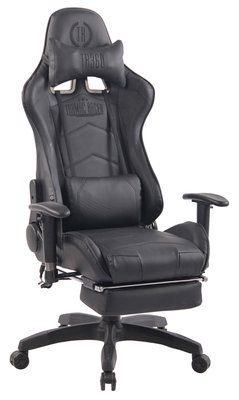 Gaming Stoel Lorenzo XFM Zwart met Voetsteun en Massagefunctie